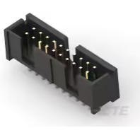 TE Connectivity-103309-5 Embases de raccordement et réceptacles PCB Conn Shrouded Header (4 Sides) HDR 20 POS 2.54mm Solder ST Top Entry Thru-Hole Tube
