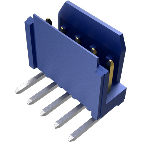 Amphenol Communications Solutions-76382-305LF Connector Headers and PCB Receptacles Dubox®2.54mm, Board to Board Connector, Shrouded Header, Single Row, Right Angle