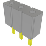 Conn Unshrouded Header HDR 3 POS 2.54mm Solder ST Top Entry Thru-Hole Bulk