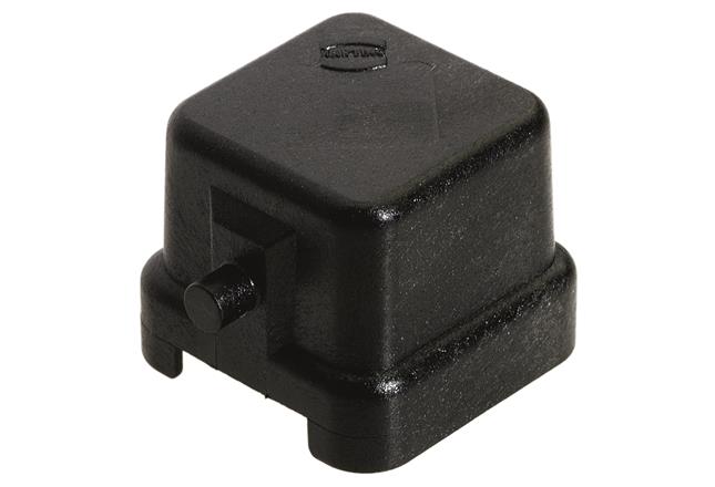 HARTING-09200035409 Accesorios del conector Connector Accessories Cover Straight Polycarbonate Black Bag
