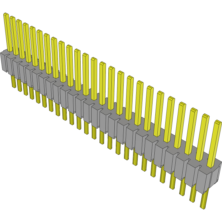 Samtec-HTMS-125-52-G-S Steckverbinderleisten und Leiterplattenbuchsen Conn Unshrouded Header HDR 25 POS 1.27mm Solder ST Top Entry Thru-Hole Tube