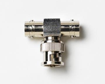 Pomona Electronics-6739 RF-Steckverbinder Conn BNC Adapter 0Hz to 3GHz 75Ohm T Style PL/(2)RCP Gold