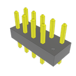 Conn Unshrouded Header HDR 10 POS 2mm Solder ST Top Entry Thru-Hole Bulk