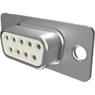 Amphenol Communications Solutions-DE09S065TLF Connector D-Subminiature D-Sub Cable Connector, Input Output Connectors, 9 Way Socket Solder Bucket, without Accessory