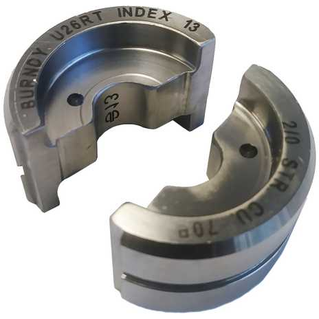 BURNDY-U26RT Tools Other Stainless Steel U Die, Black