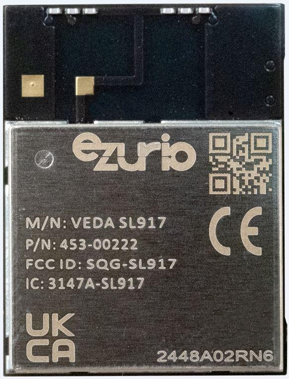 Ezurio-453-00222R Combo Wireless Module WLAN+BT Module 2412MHz to 2472MHz