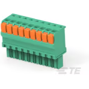 TE Connectivity-1986692-9 Steckverbinder, Klemmenblöcke Conn Terminal Block F 9 POS 3.5mm Push-In Spring ST Cable Mount 11A/Contact Box