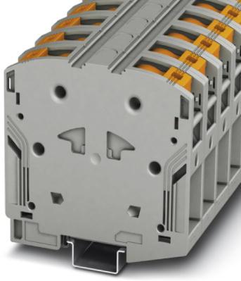 PHOENIX CONTACT-3260100 Steckverbinder, Klemmenblöcke Conn High-Current Terminal Block 2 POS Push-In Spring T DIN Rail 232A