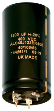 KEMET Corporation-A571DE152M100A Condensatore alluminio Cap Aluminum Lytic 1500uF 100V 20% (30 X 35mm) Snap-In 10mm 0.195 Ohm 1.9A 7000h 105°C Bulk