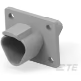 TE Connectivity-DT04-3P-L012 分立接线罩连接器 Conn Housing RCP 3 POS Crimp ST Flange Mount Gray Box