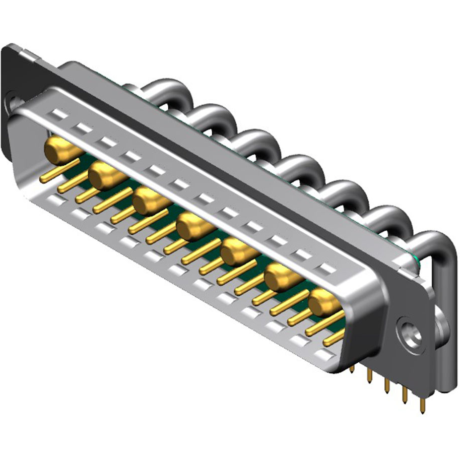 Molex-173107-1265 Steckverbinder, D-Sub Conn D-Sub M 7Power/17Signal POS 6.86mm/2.77mm Solder RA Thru-Hole 24 Terminal 1 Port FCT Products Carton