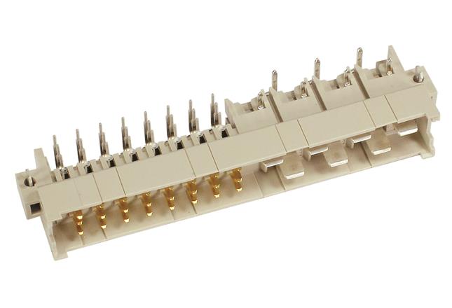 HARTING-09063316924 Steckverbinder, Mutterplatine Conn DIN 41612 M 7Power/24Signal POS 5.08mm Solder RA Thru-Hole