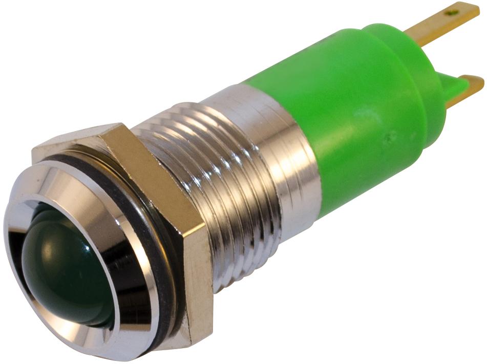 Wamco, Inc-WL-19210251 Panel Mount Indicators LED Panel Mount Indicator Uni-Color Green 80mcd 2-Pin