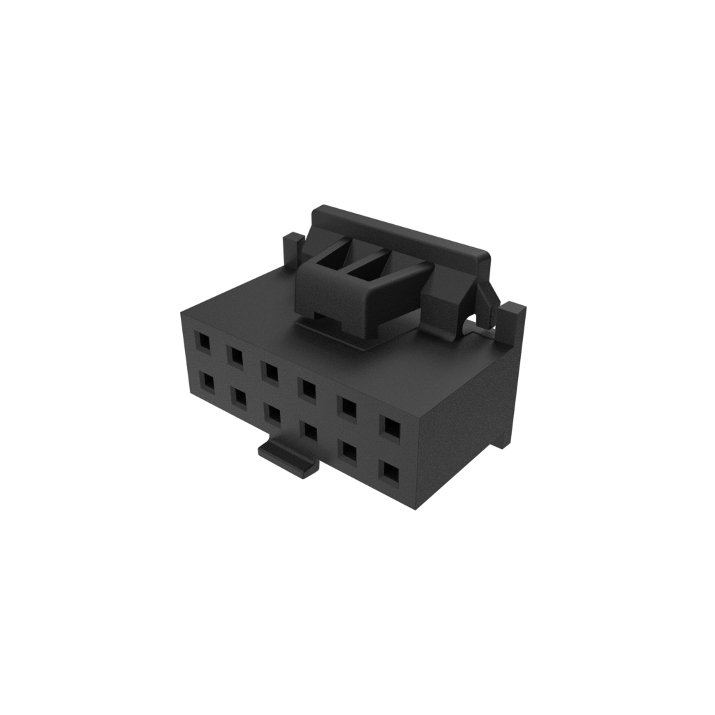 Amphenol Communications Solutions-10118940-012LF Einzeladersteckverbinder, Gehäuse Active Latch Housing Type II, Double Row, 12 Position