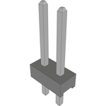 Conn Unshrouded Header HDR 2 POS 2mm Solder ST Top Entry Thru-Hole Bulk