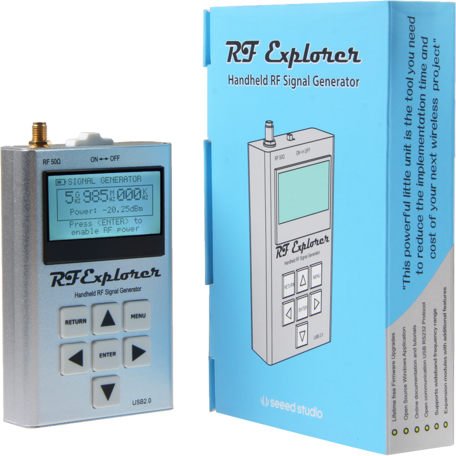 Seeed Technology Co.,Ltd-114990081 Signalgeber Handheld 24Hz to 6000MHz Display