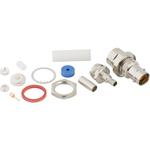 RF Connector BNC Straight Clamp Jack Bulkhead Triax