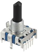 ALPS Electric-SRBV170501 Commutateur rotatif Switch Rotary N.O./N.C. SP7T 7 Flatted Shaft PC Pins 0.3A 16VDC Tray