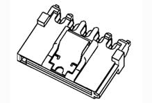 Molex-67926-0401 Raccordement SCSI Conn SATA RCP 5 POS 3.81mm IDT RA Cable Mount 5 Terminal 1 Port Tray