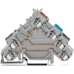 Conn Sensor Terminal Block 7 POS Spring Clamp DIN Rail 20A Box