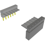 Cable Assembly 0.067m 28AWG 2.54mm 6 to 6 POS IDC Connector to IDC Connector F-M Clamshell