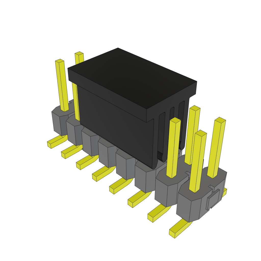 Samtec-TSM-108-01-F-DV-A-P-TR Steckverbinderleisten und Leiterplattenbuchsen Conn Unshrouded Header HDR 16 POS 2.54mm Solder ST Top Entry SMD T/R