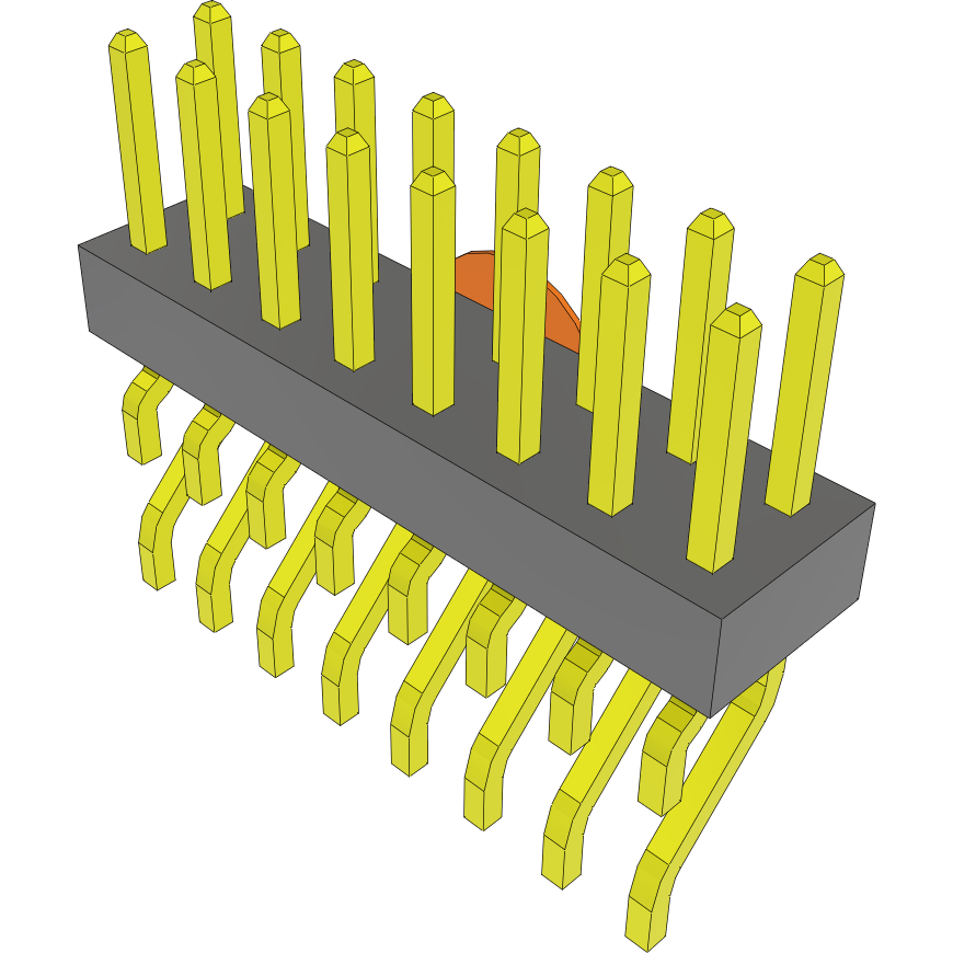 Samtec-MMT-108-02-S-DH-K-TR Connector Headers and PCB Receptacles Conn Unshrouded Header HDR 16 POS 2mm Solder RA Side Entry SMD T/R
