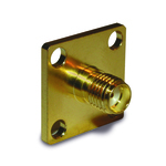 Conn SMA 0Hz to 12.4GHz 50Ohm Solder Cup ST Flange Mount F Gold