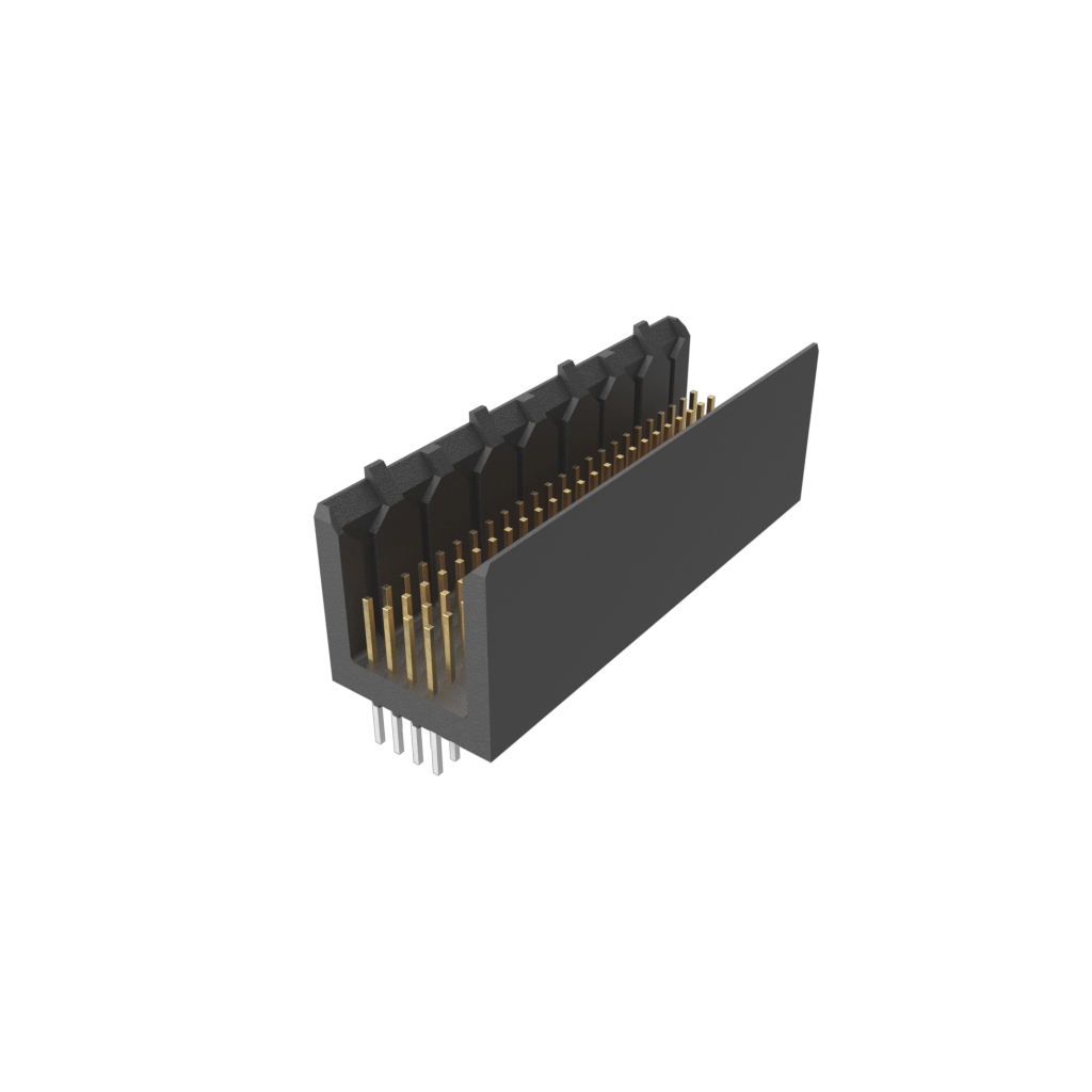 Amphenol Communications Solutions-85715-156LF Steckverbinder, Mutterplatine 4 Row Signal Header, Straight, Press-Fit, 2 Mod