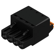 Weidmuller-1017690000 Steckverbinder, Klemmenblöcke Conn Plug-in Terminal Block F 4 POS 5mm Push-In Spring ST Cable Mount 18.5A Box