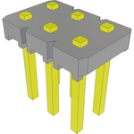 Conn Unshrouded Header HDR 6 POS 2.54mm Solder ST Top Entry Thru-Hole Bulk