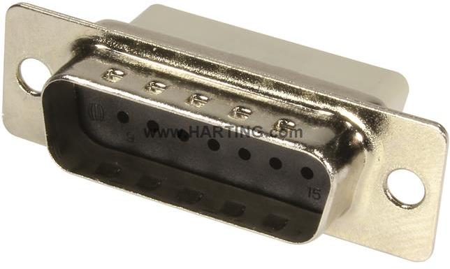 HARTING-09670375602 Steckverbinder, D-Sub Conn D-Sub M 37 POS Crimp ST Panel Mount 37 Terminal 1 Port