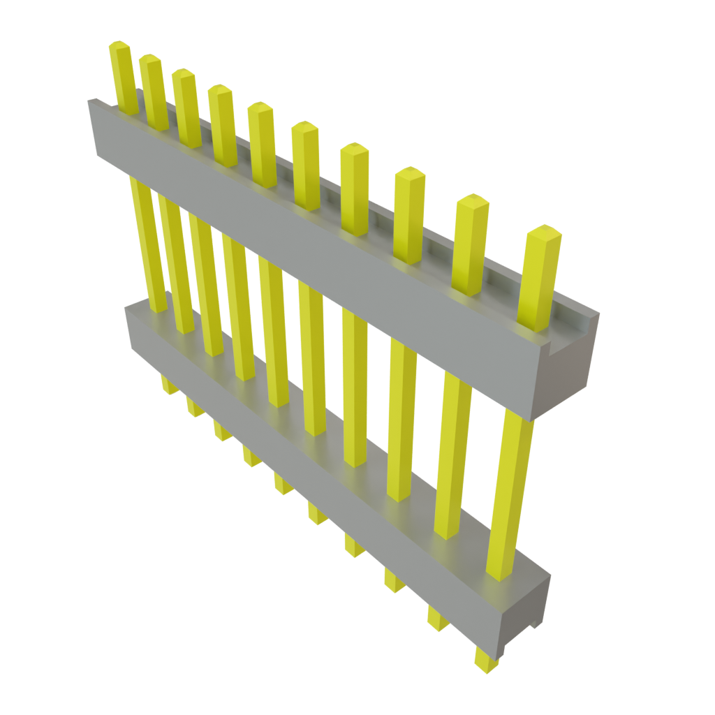 Samtec-DW-10-09-T-S-520 Steckverbinderleisten und Leiterplattenbuchsen Conn Board Stacker HDR 10 POS 2.54mm Solder ST Top Entry Thru-Hole Bulk