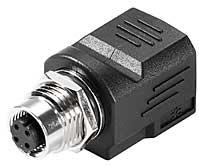 Weidmuller-8901620000 Steckverbinder, Schnittstelle Conn Circular-RJ-45 Adapter F/F RA 1 Port