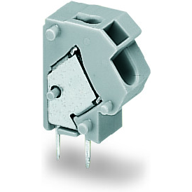 WAGO-254-857 Steckverbinder, Klemmenblöcke Stackable PCB Terminal Block, 2.5 mm2, Pin spacing 7.5-7.62 mm, 1-pole, Push Wire