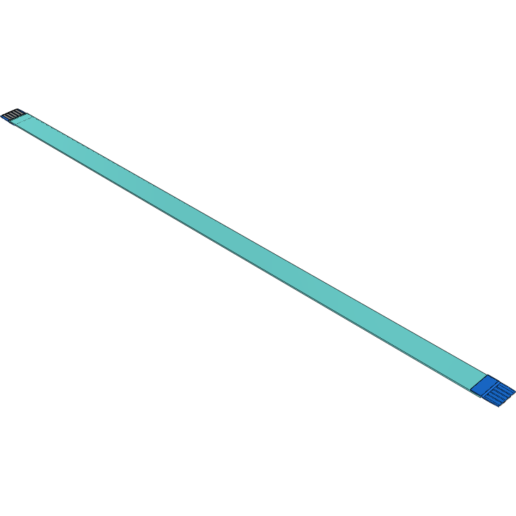 Samtec-FJ-05-R-05.90-4 Flachband Kabelbaugruppen Cable Assembly 0.14m 1mm 5 to 5POS FFC to FFC Bulk