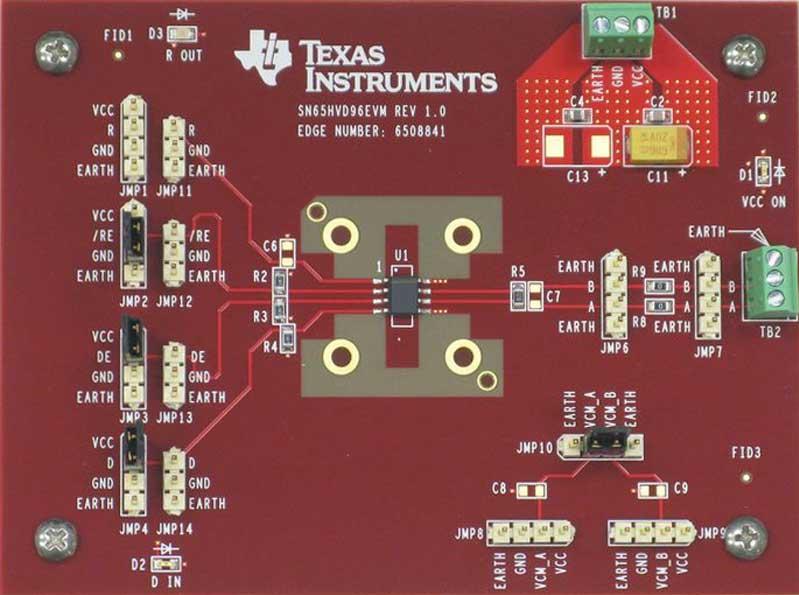 Texas Instruments-SN65HVD96EVM Entwicklungssätze und Werkzeuge SN65HVD96 Transceiver Evaluation Board