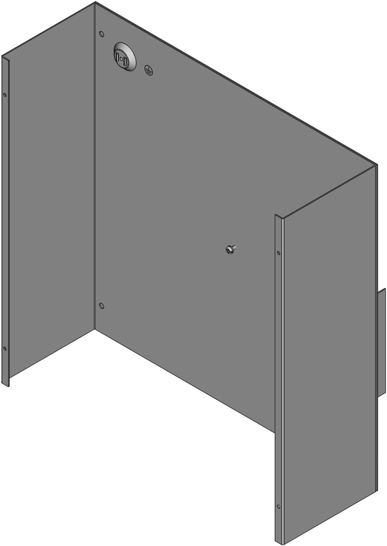 Hammond Manufacturing-CS18186 Kästen, Gehäuse und Gestelle Gray Mild Steel Wall Mount Junction Box