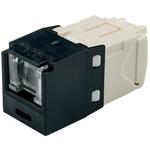 Cat6 Spring Shuttered Jack, TG Style, BL