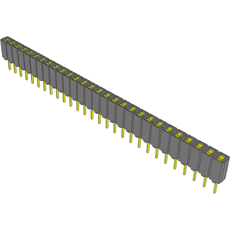 Samtec-SSA-128-S-T Embases de raccordement et réceptacles PCB Conn Socket Strip SKT 28 POS 2.54mm Solder ST Top Entry Thru-Hole Bulk