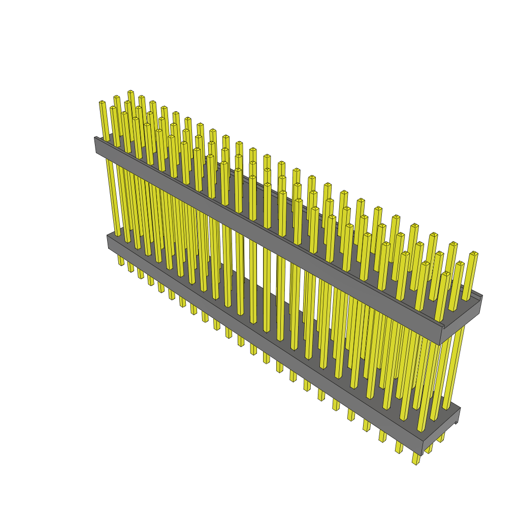 Samtec-ZW-24-20-S-T-775-130 连接器插头及 PCB 插座 Conn Board Stacker HDR 72 POS 2.54mm Solder ST Top Entry Thru-Hole Bulk