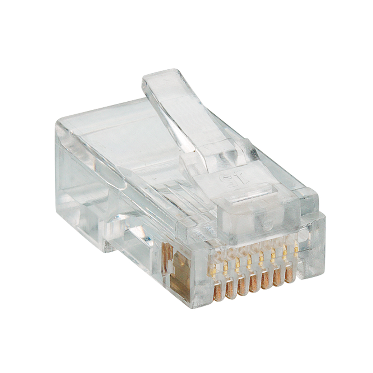 Lumberg-P 129 电话及电信连接器 Conn RJ-45 PL 8 POS Crimp ST Cable Mount 8 Terminal 1 Port Bulk