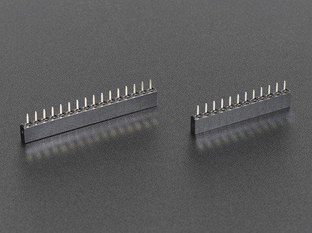 Adafruit Industries-2940 Kit componenti Short Headers Kit for Feather - 12-pin + 16-pin Female Headers