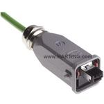 Han3A RJ45 Cat5 Plug 4P IDC, AWG 26