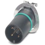 Flush-type connector, 4-position, Plug, straight, M12, A - standard, PCB mounting, SMD