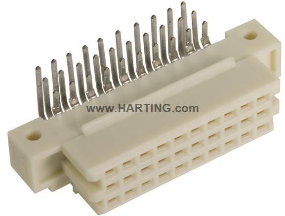 HARTING-09294306804 Steckverbinder, Mutterplatine DIN 41612 Connector, Wave Solder Connection