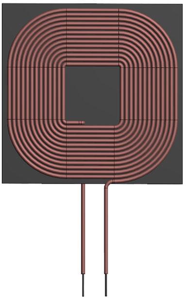 Abracon-AWCCA-RX404012-102 Wireless Charging Coils Wireless Charging Coil Receiver 8uH 10% 125KHz 0.08OhmDCR 30Q-Factor Through Hole