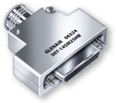 Glenair-507-145M37E Schrumpfbalgenadapter EMI Split Round Cable Entry Micro-D Backshell 180° 37 Shell Size Electroless Nickel Aluminum Alloy