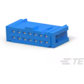 TE Connectivity-1658527-5 连接器插头及 PCB 插座 Conn IDC Connector RCP 14 POS 2.54mm IDT RA Cable Mount