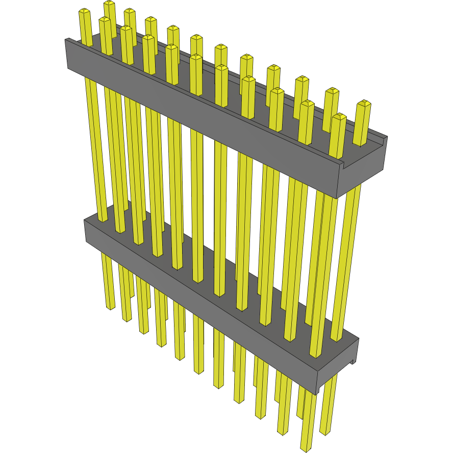 Samtec-EW-11-13-G-D-800 Connector Headers and PCB Receptacles Conn Board Stacker HDR 22 POS 2.54mm Solder ST Top Entry Thru-Hole Bulk